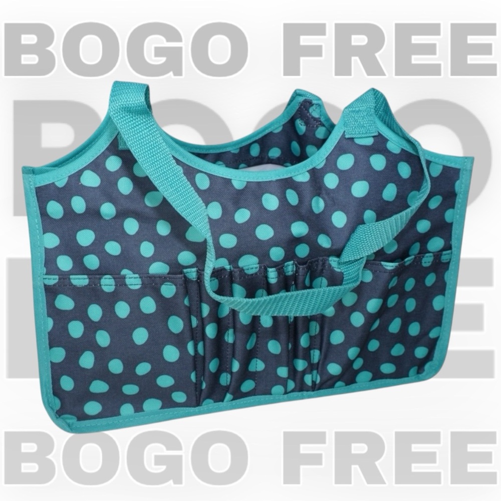 Thirty-one BOGO FREE SALE Organizing Utility Keep it Tote in Navy Dancing Dots